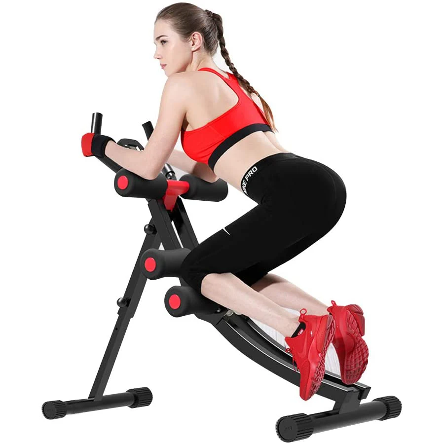 Home Gym Leg Machine - เครื่องฝึกกล้ามเนื้อแกนกลางลำตัวและหน้าท้อง เครื่องออกกำลังกาย AB สำหรับยิมที่บ้าน อุปกรณ์ฝึกความแข็งแรง เครื่องบริหารหน้าท้องแบบพับได้