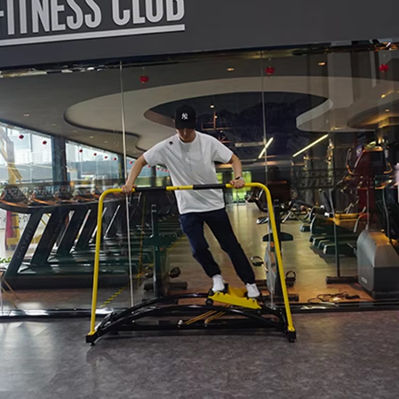 Home Gym Leg Machine - เครื่องออกกำลังกายคาร์ดิโอเชิงพาณิชย์สำหรับใช้ในบ้าน รุ่น Ski Machine พร้อมโครงเหล็กและสายรัด ProCircle
