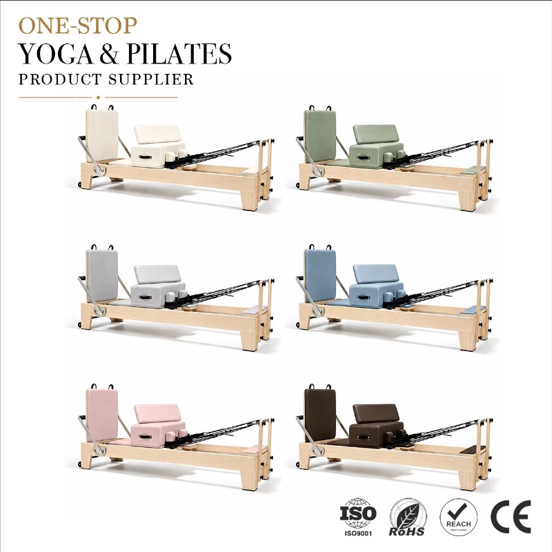 Home Gym Leg Machine - เครื่องพิลาทิสเรฟอร์มเมอร์ไม้เมเปิลแท้ สีตามสั่ง YTYIN ขั้นต่ำในการสั่งซื้อน้อย สำหรับใช้ในบ้าน ยิม
