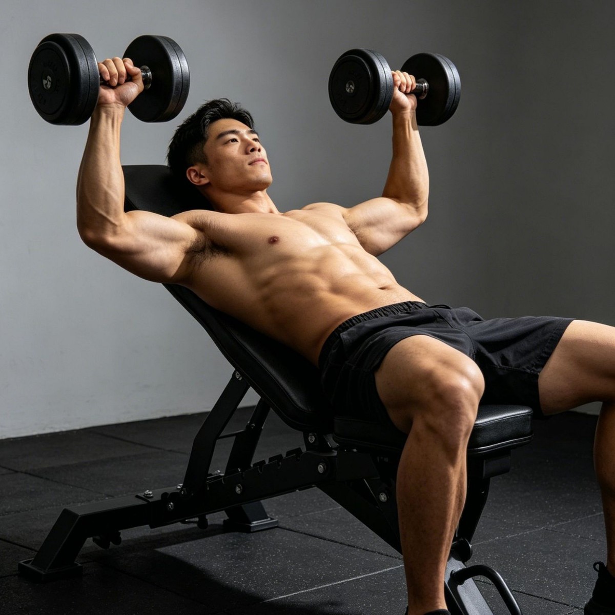 Home Gym Weight Bench - ม้านั่งออกกำลังกายอเนกประสงค์แบบพับได้ ปรับระดับความเอียงได้ สำหรับการออกกำลังกายด้วยดัมเบลและท่าฟลาย