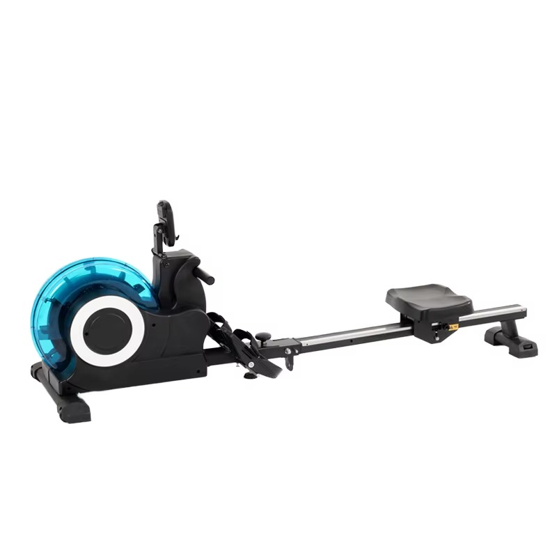 Home Gym Rowing Machine - เครื่องฝึกพายเรือแบบพับได้ ทนทานต่อการใช้งานในสภาพเปียกน้ำ พร้อมไฟ LED สำหรับการฝึกแอโรบิก เหมาะสำหรับใช้ในบ้านและยิม