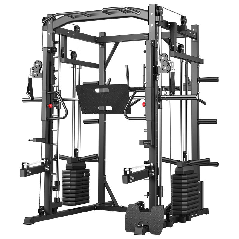 Home Gym Folding Rack - สมิธแมชชีน แร็คออกกำลังกายแบบครบวงจร อุปกรณ์ฟิตเนสมัลติฟังก์ชั่นระดับมืออาชีพ สำหรับการออกกำลังกายแบบมัลติฟังก์ชั่น