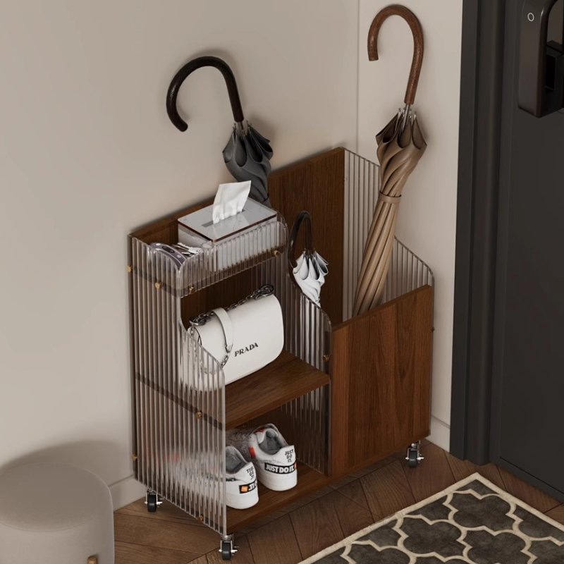 Home Gym Folding Rack - ตะกร้าเก็บเสื่อโยคะ อุปกรณ์จัดเก็บอุปกรณ์กีฬาในบ้าน ที่วางอุปกรณ์กีฬาแบดมินตัน ชั้นวางอเนกประสงค์ ที่วางร่มที่ทางเข้า