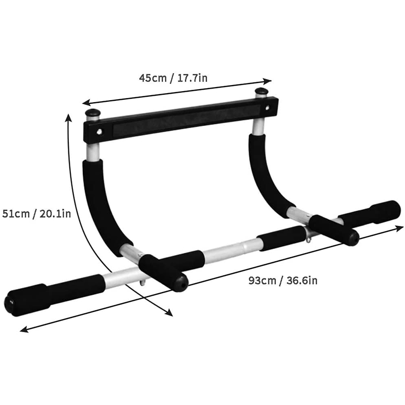 Chin Up Doorframe - บาร์โหนติดประตูในบ้าน ปรับระดับได้ สำหรับฝึกซ้อม พร้อมบาร์โหนแบบพกพา