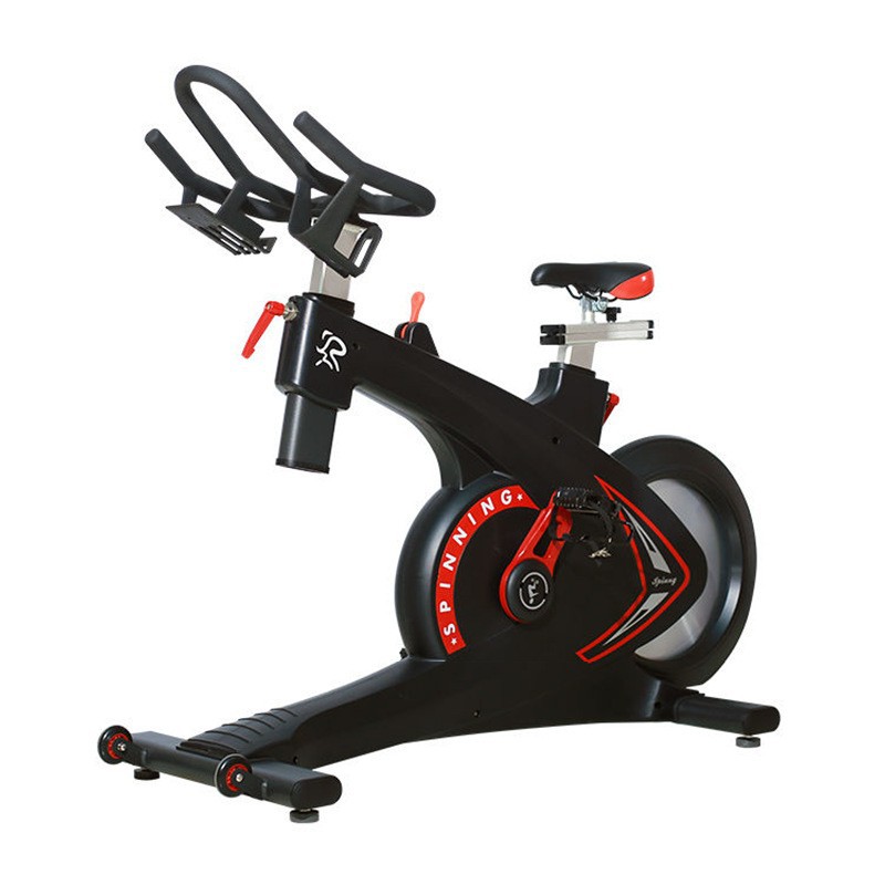 Home Gym Luxury Design - จักรยานปั่นออกกำลังกายแบบแม่เหล็ก ขับเคลื่อนด้วยสายพาน โครงเหล็ก สำหรับทุกเพศ ล้อฟลายวีลหลัง ดีไซน์หรูหรา