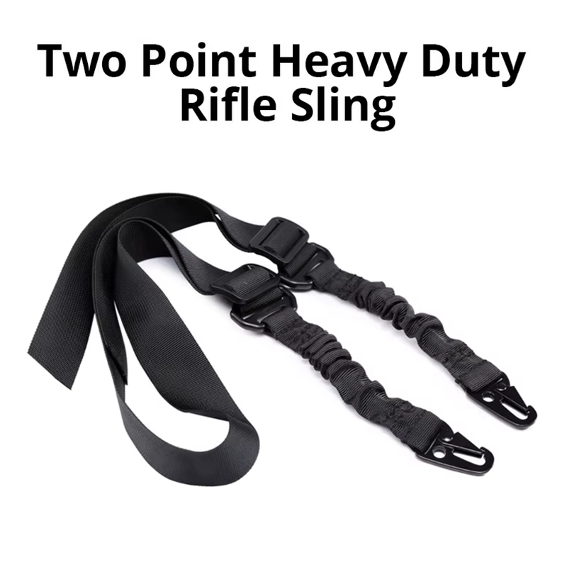Battle Rope Heavy - สายสะพายปืนแบบยืดหยุ่นสองจุด สายสะพายไหล่ไนลอนทนทาน สายรัดปืนสำหรับงานหนัก สำหรับกิจกรรมล่าสัตว์กลางแจ้ง อุปกรณ์เสริมสำหรับกีฬา