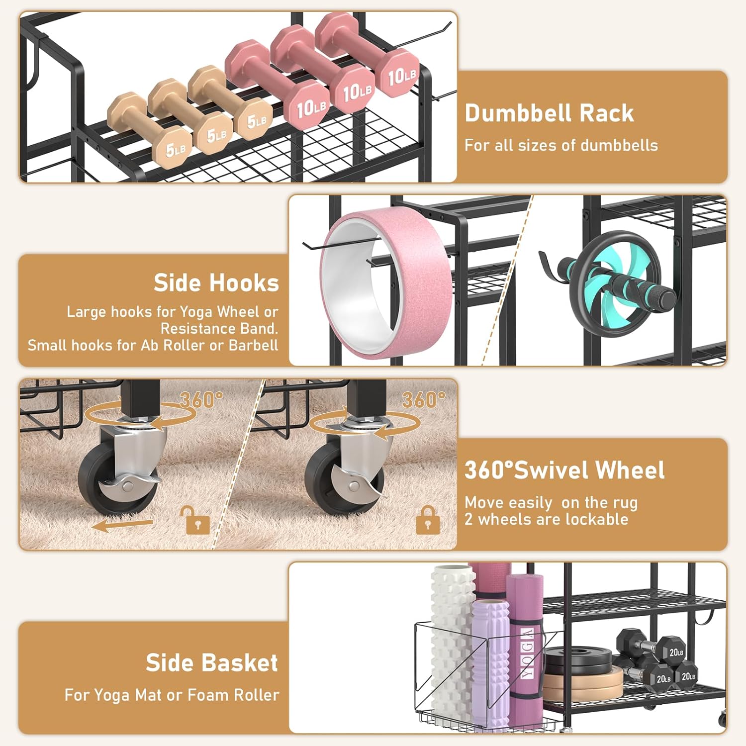 ที่เก็บอุปกรณ์ออกกำลังกายที่บ้ - Home Gym Kettlebells บทวิจารณ์และราคา
