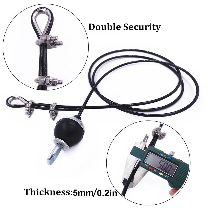 2M-5M อุปกรณ์ฟิตเนสอุปกรณ์เสริ - Lat Pulldown Cable บทวิจารณ์และราคา
