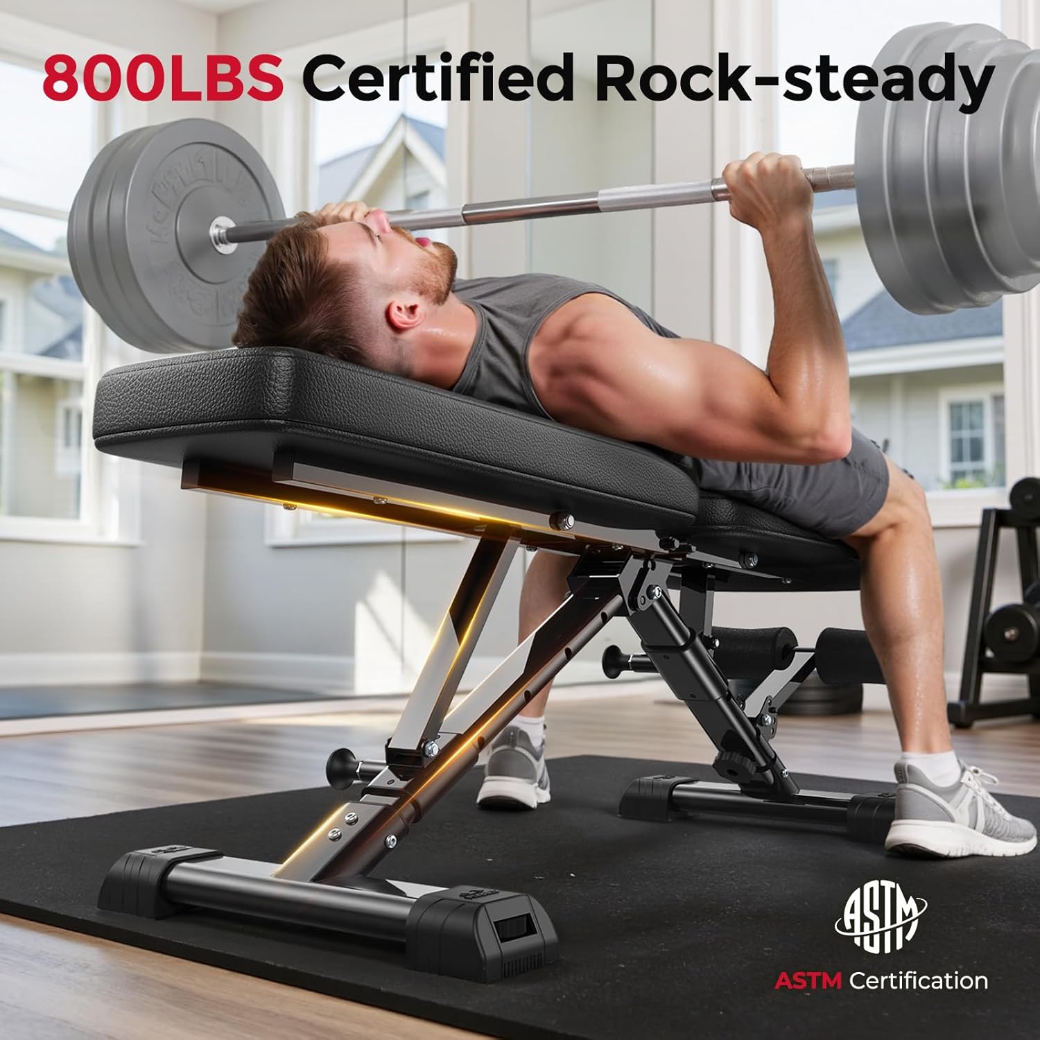 ม้านั่งยกน้ำหนักแบบปรับได้สำหร - Home Gym Weight Bench บทวิจารณ์และราคา