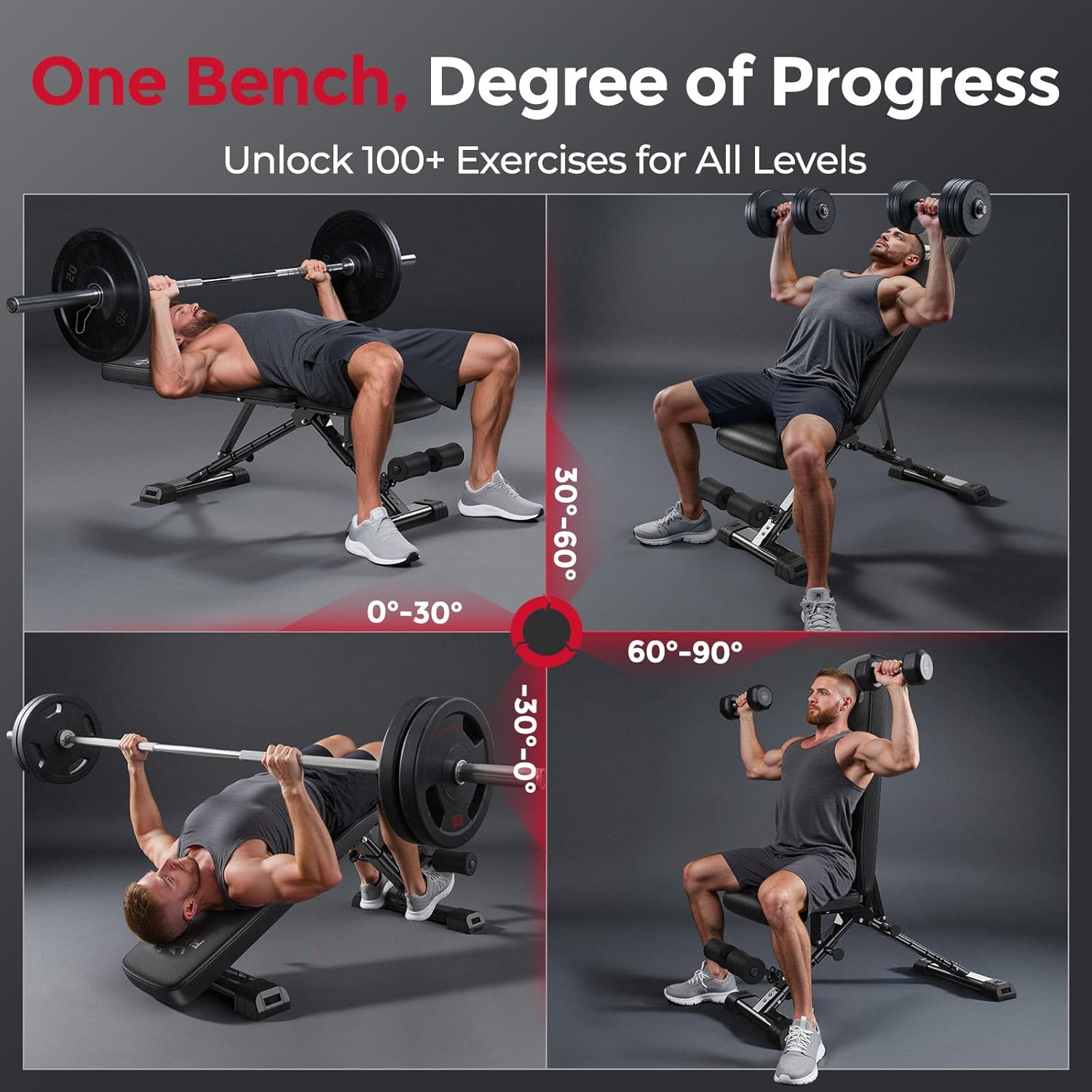 ม้านั่งยกน้ำหนักแบบปรับได้สำหร - Home Gym Weight Bench บทวิจารณ์และราคา