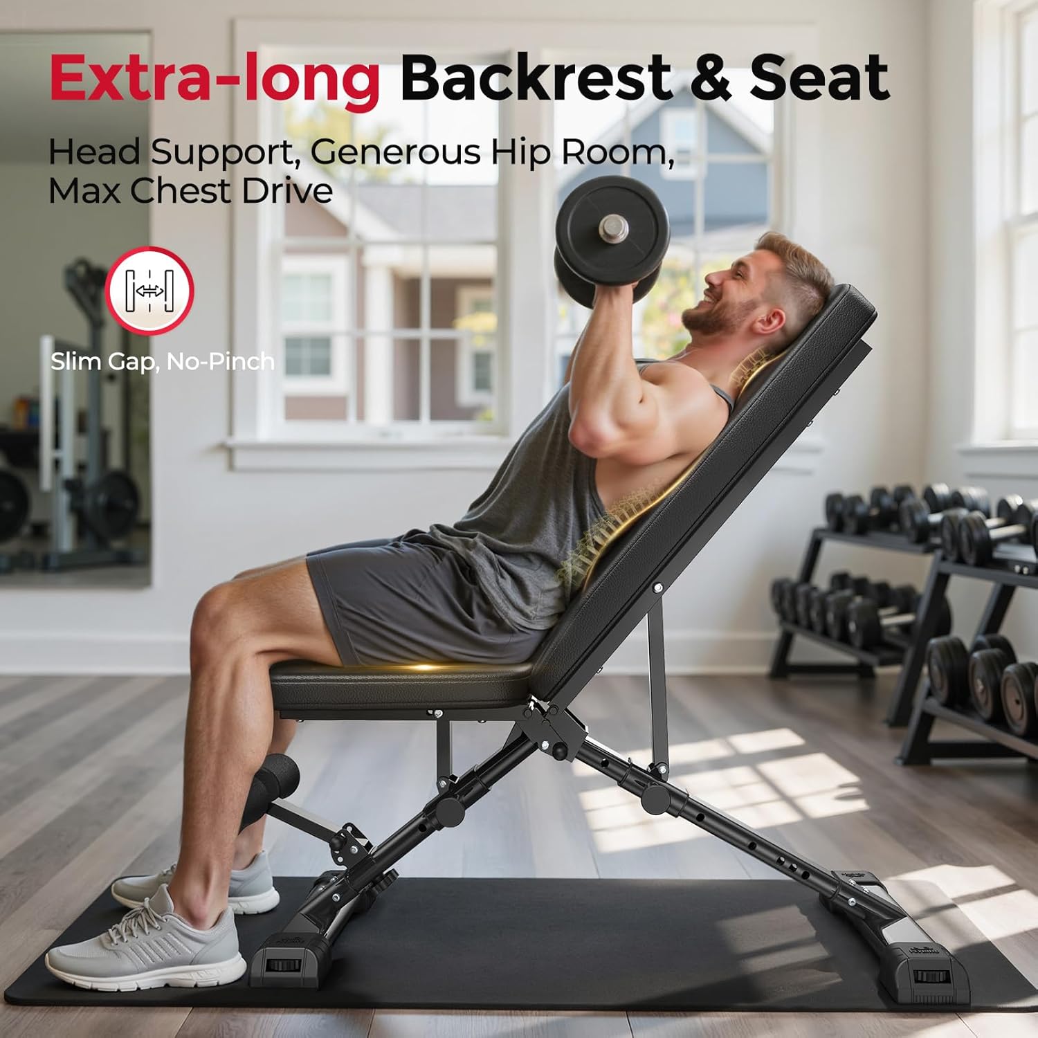 ม้านั่งยกน้ำหนักแบบปรับได้สำหร - Home Gym Weight Bench บทวิจารณ์และราคา