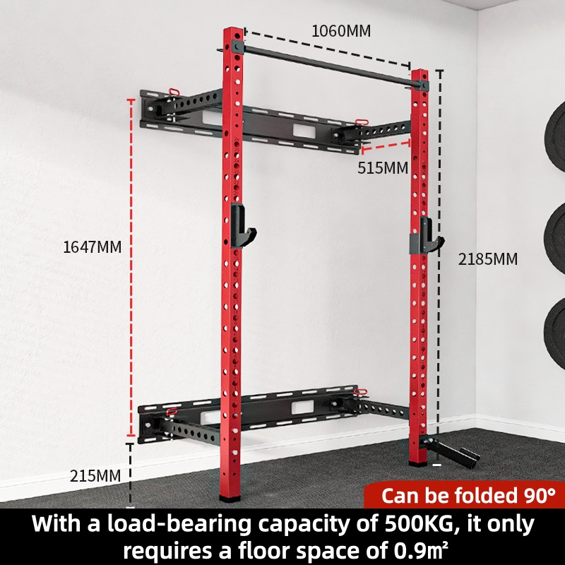 อุปกรณ์ออกกำลังกายแบบติดผนังพั - Home Gym Folding Rack บทวิจารณ์และราคา