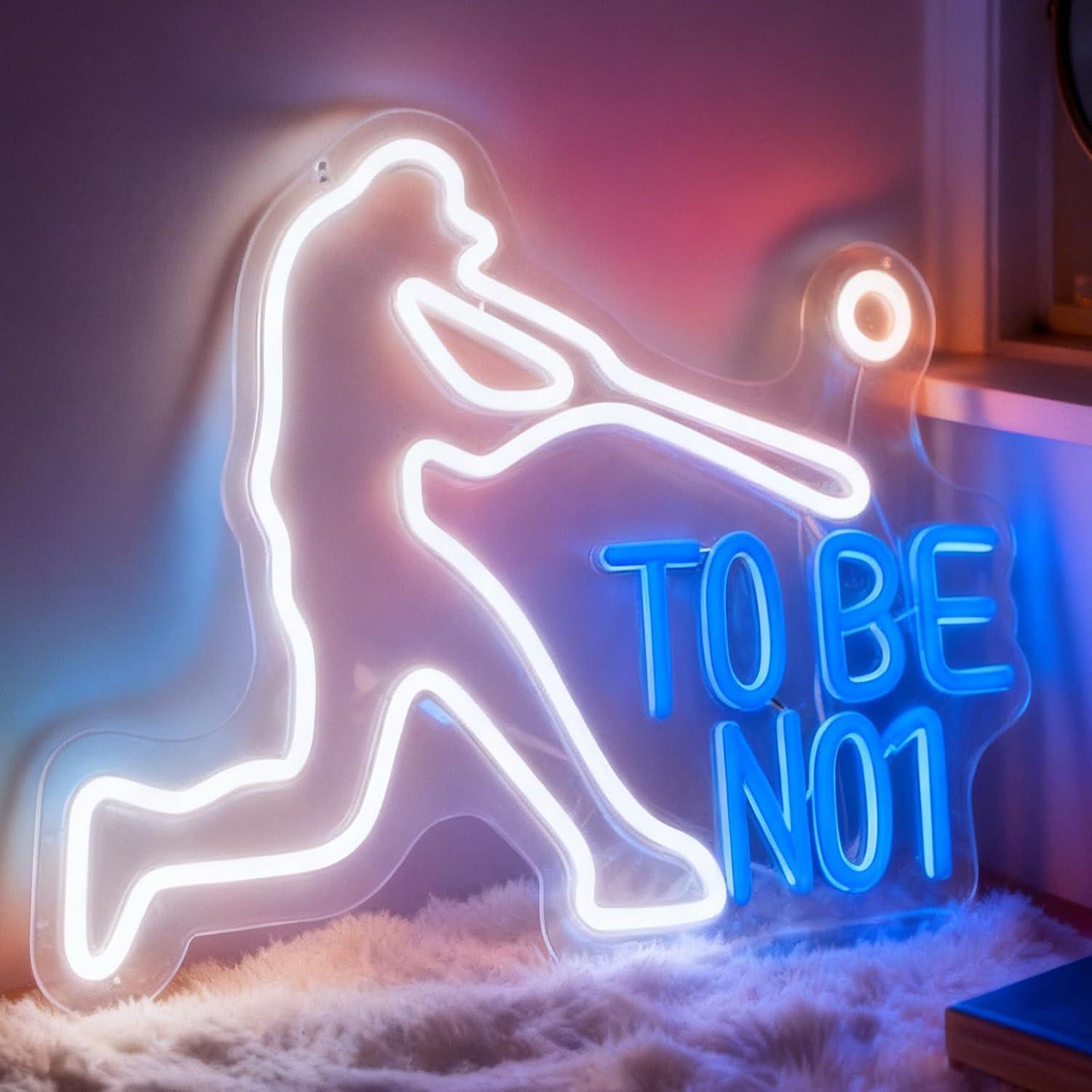 ป้ายไฟนีออน To Be No1 ไฟ LED ป - Home Gym Neon Sign บทวิจารณ์และราคา