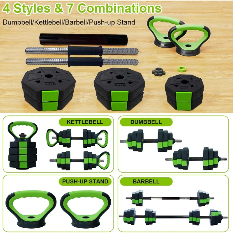 ชุดดัมเบลปรับน้ำหนักได้ 4 in 1 - Home Gym Kettlebells บทวิจารณ์และราคา