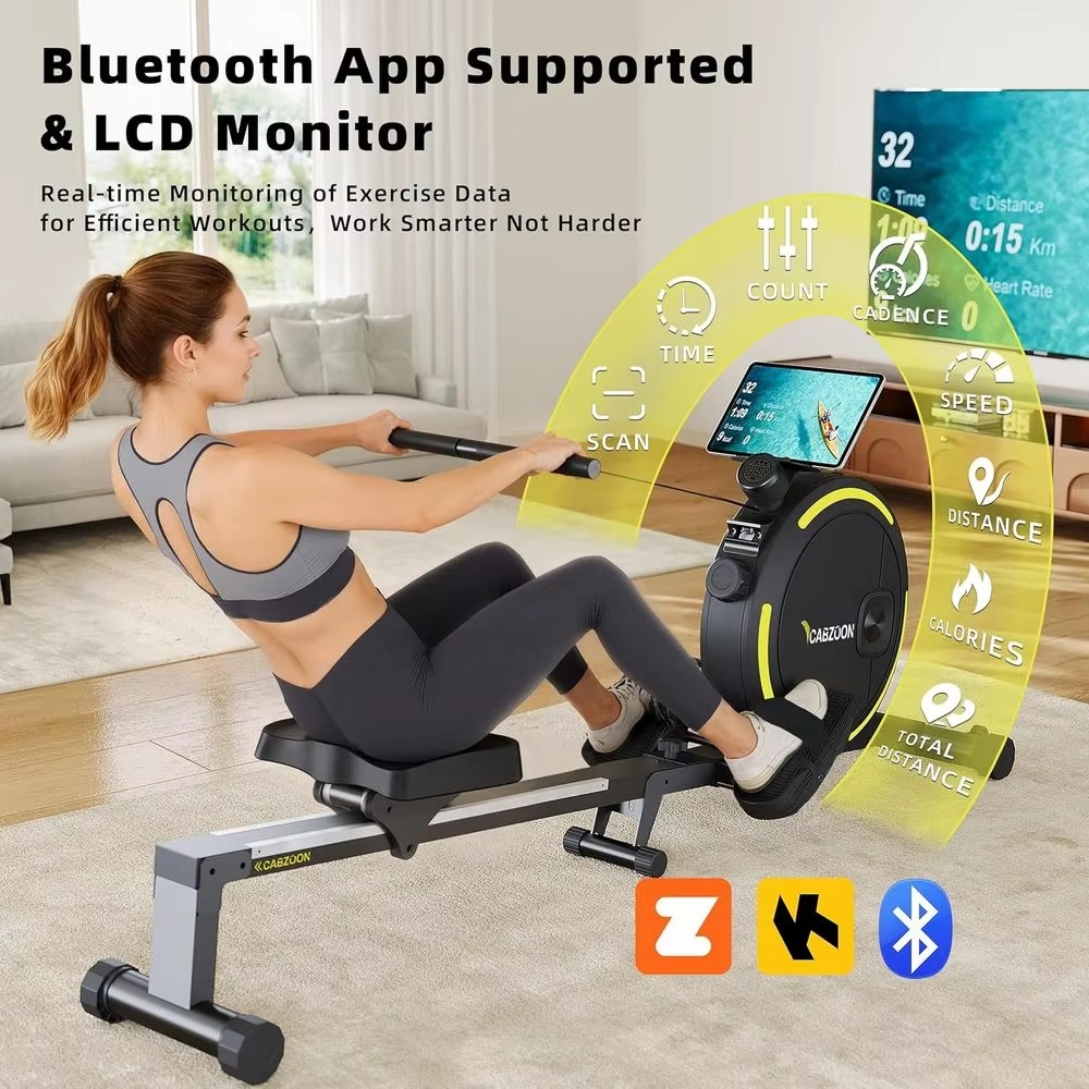 เครื่องกรรเชียงบกแม่เหล็กแบบเง - Home Gym Rowing Machine บทวิจารณ์และราคา