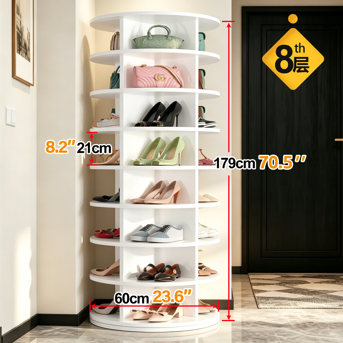 ชั้นวางรองเท้าแบบหมุนได้ 360 อ - Home Gym Minimalist บทวิจารณ์และราคา