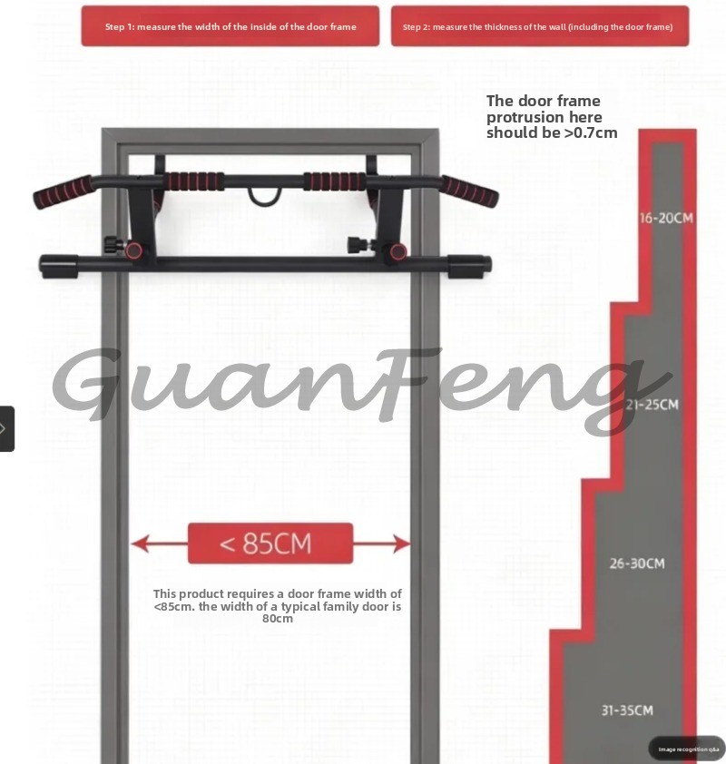 บาร์ดึงข้อแบบไม่ต้องใช้สกรูติด - Chin Up Doorframe บทวิจารณ์และราคา