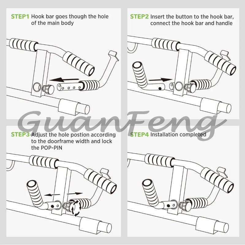 บาร์ดึงข้อแบบไม่ต้องใช้สกรูติด - Chin Up Doorframe บทวิจารณ์และราคา