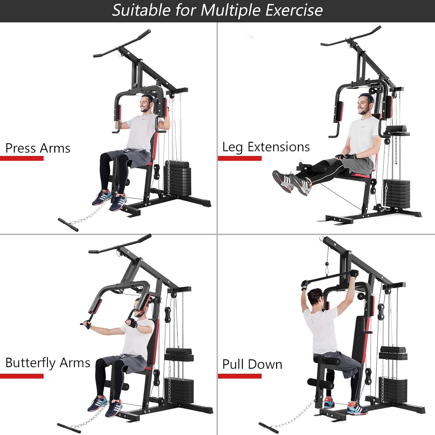 ระบบออกกำลังกายอเนกประสงค์สำหร - Home Gym Total Fitness บทวิจารณ์และราคา