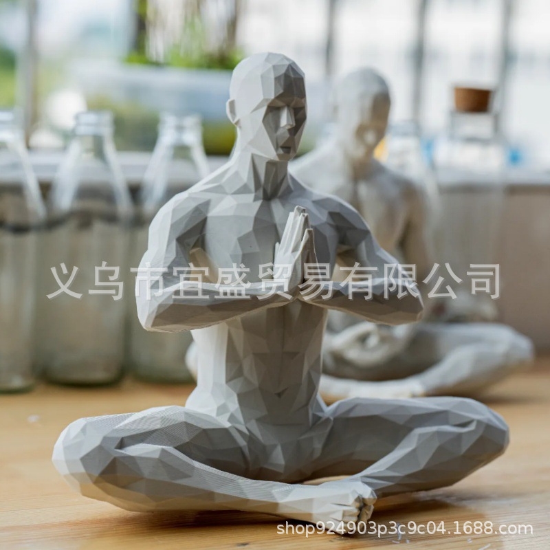 รูปปั้นโยคะแมน ของตกแต่งบ้านสไ - Home Gym Minimalist บทวิจารณ์และราคา