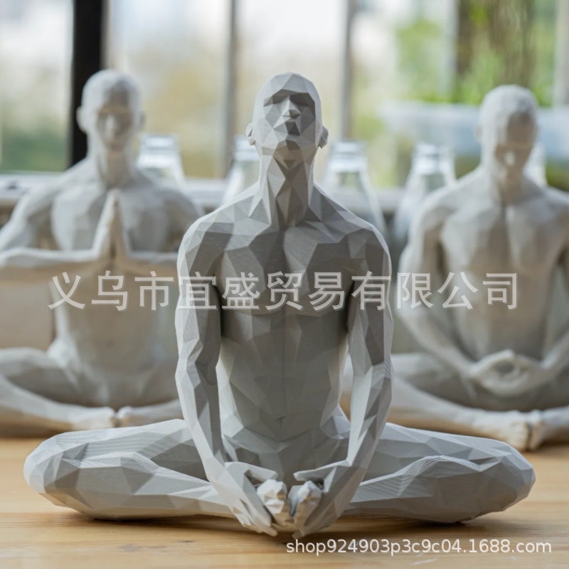 รูปปั้นโยคะแมน ของตกแต่งบ้านสไ - Home Gym Minimalist บทวิจารณ์และราคา