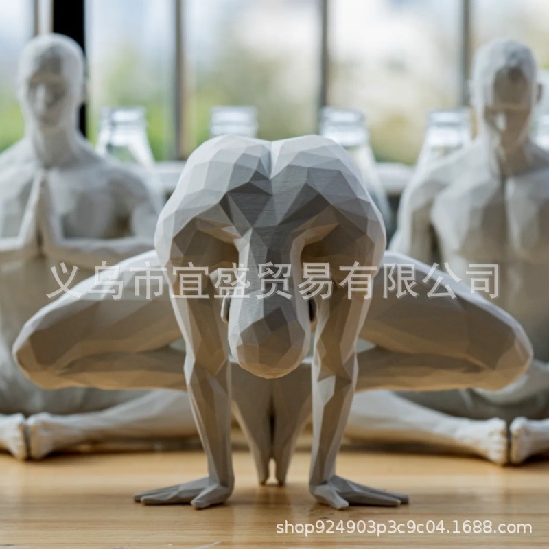 รูปปั้นโยคะแมน ของตกแต่งบ้านสไ - Home Gym Minimalist บทวิจารณ์และราคา