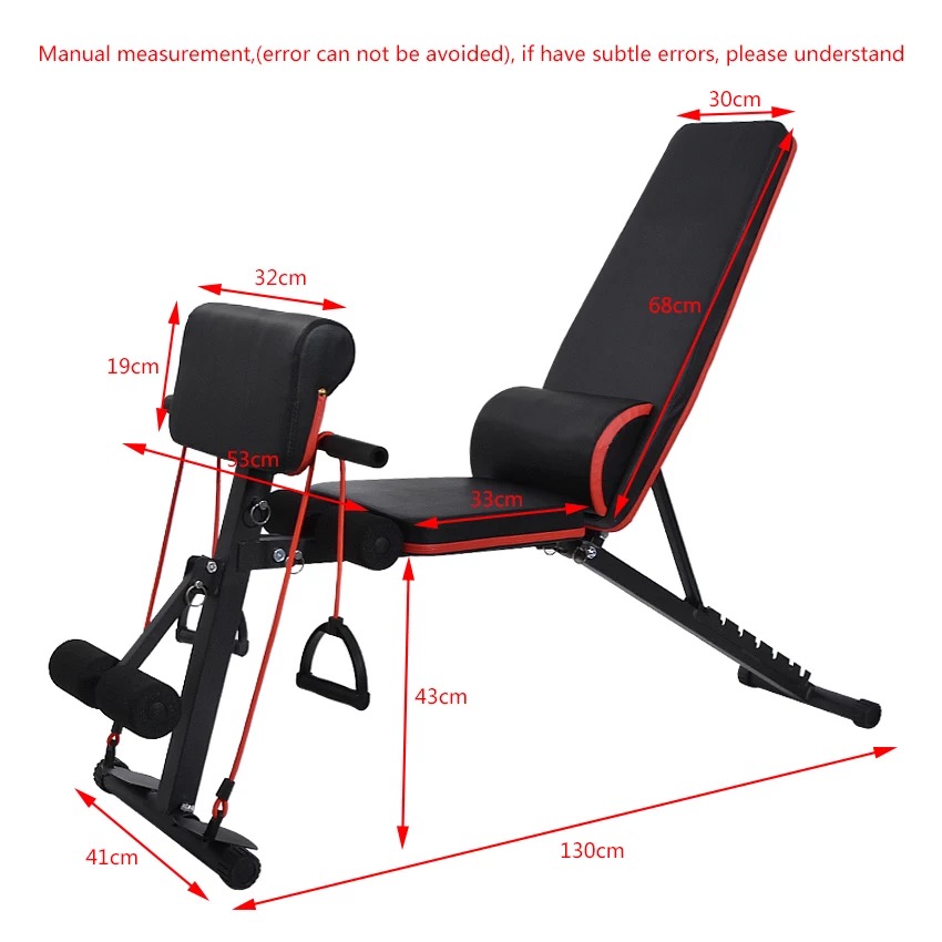 ชุดเก้าอี้ยกน้ำหนักแบบพับได้ปร - Home Gym Weight Bench บทวิจารณ์และราคา