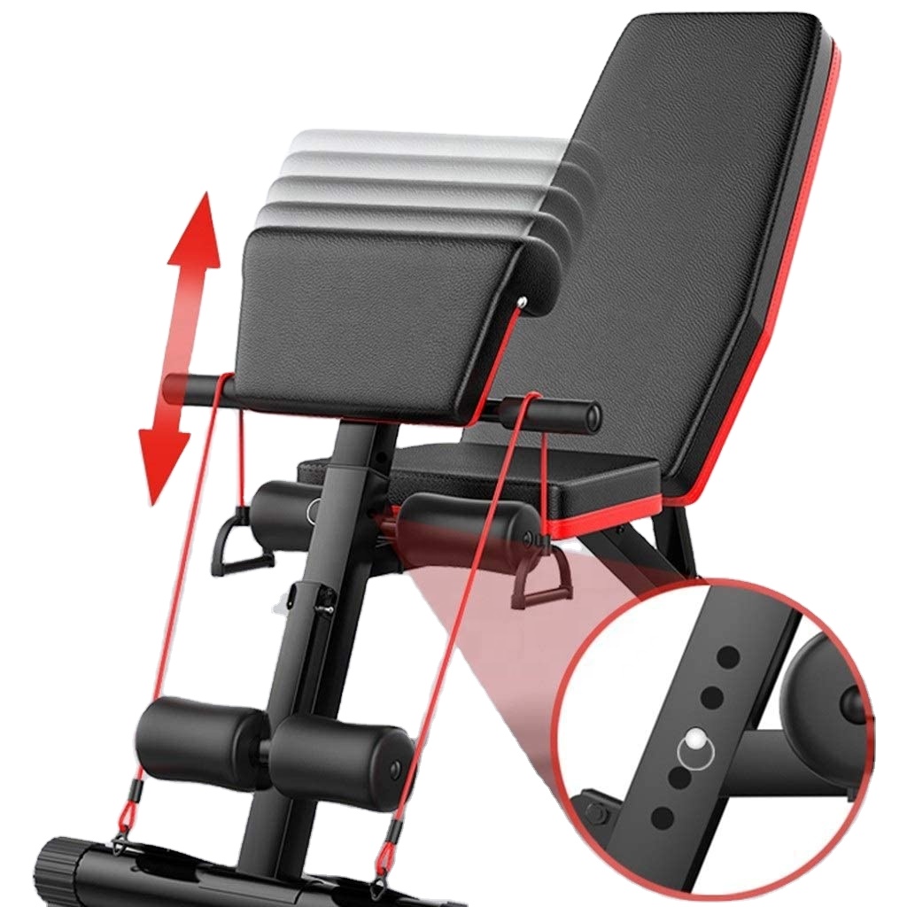 ชุดเก้าอี้ยกน้ำหนักแบบพับได้ปร - Home Gym Weight Bench บทวิจารณ์และราคา