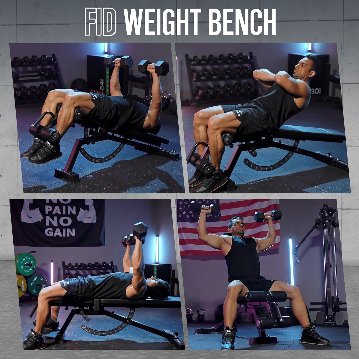 ม้านั่งยกน้ำหนักสำหรับยิมที่บ้ - Home Gym Weight Bench บทวิจารณ์และราคา