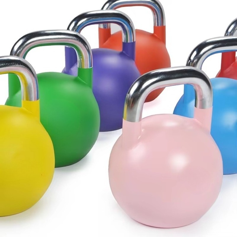ดัมเบลแบบเคลือบผง 12 กก. คุณภา - Home Gym Kettlebells บทวิจารณ์และราคา