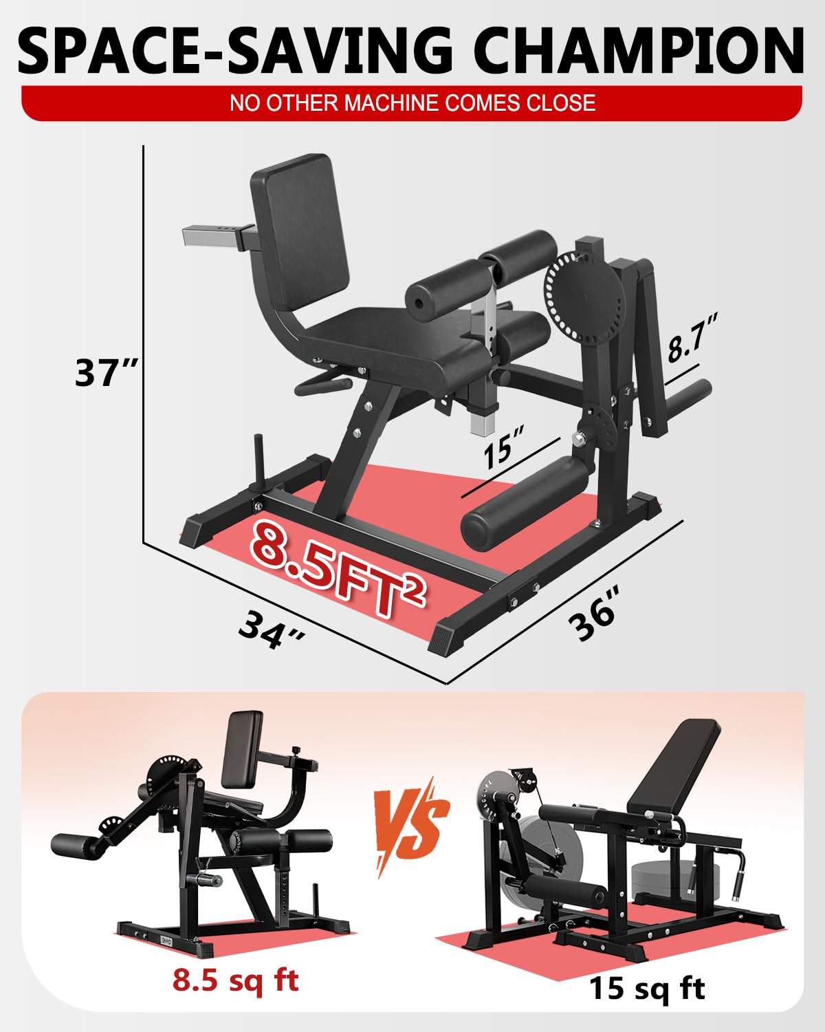 เครื่องบริหารขาแบบปรับระดับได้ - Home Gym Leg Extension Machine บทวิจารณ์และราคา