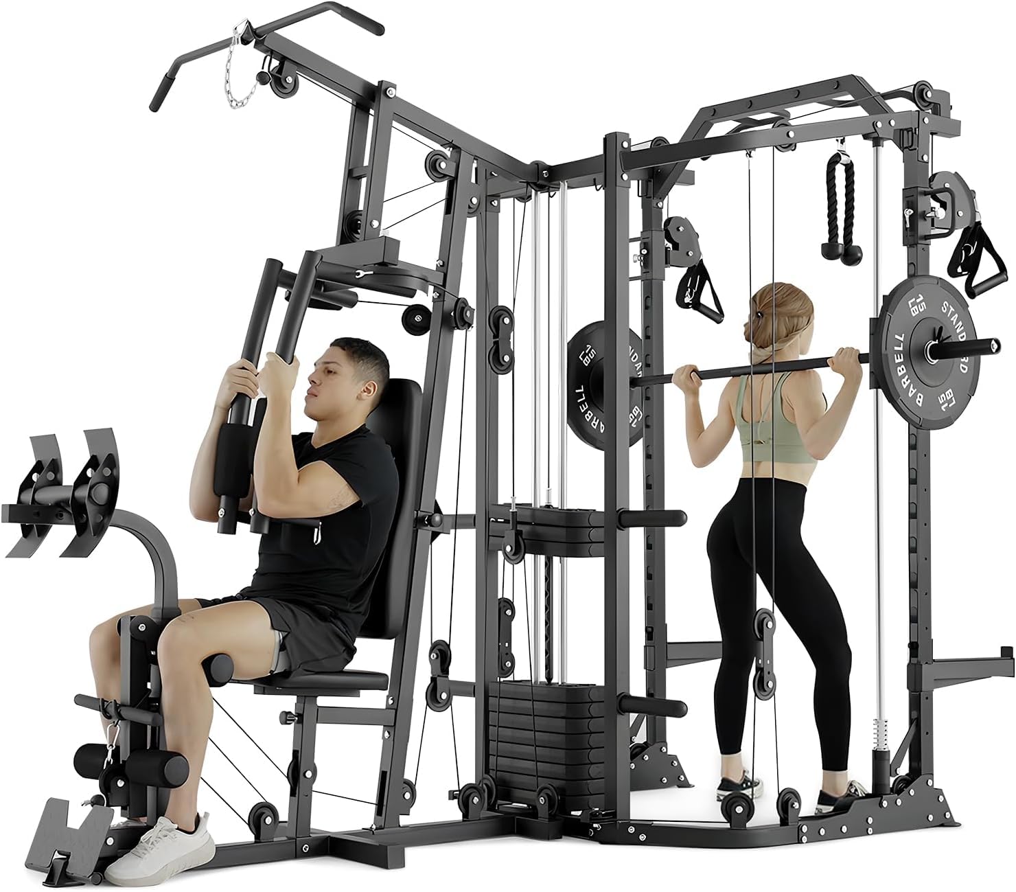 เครื่องออกกำลังกายแบบ Dual-Sta - Home Gym One Machine บทวิจารณ์และราคา