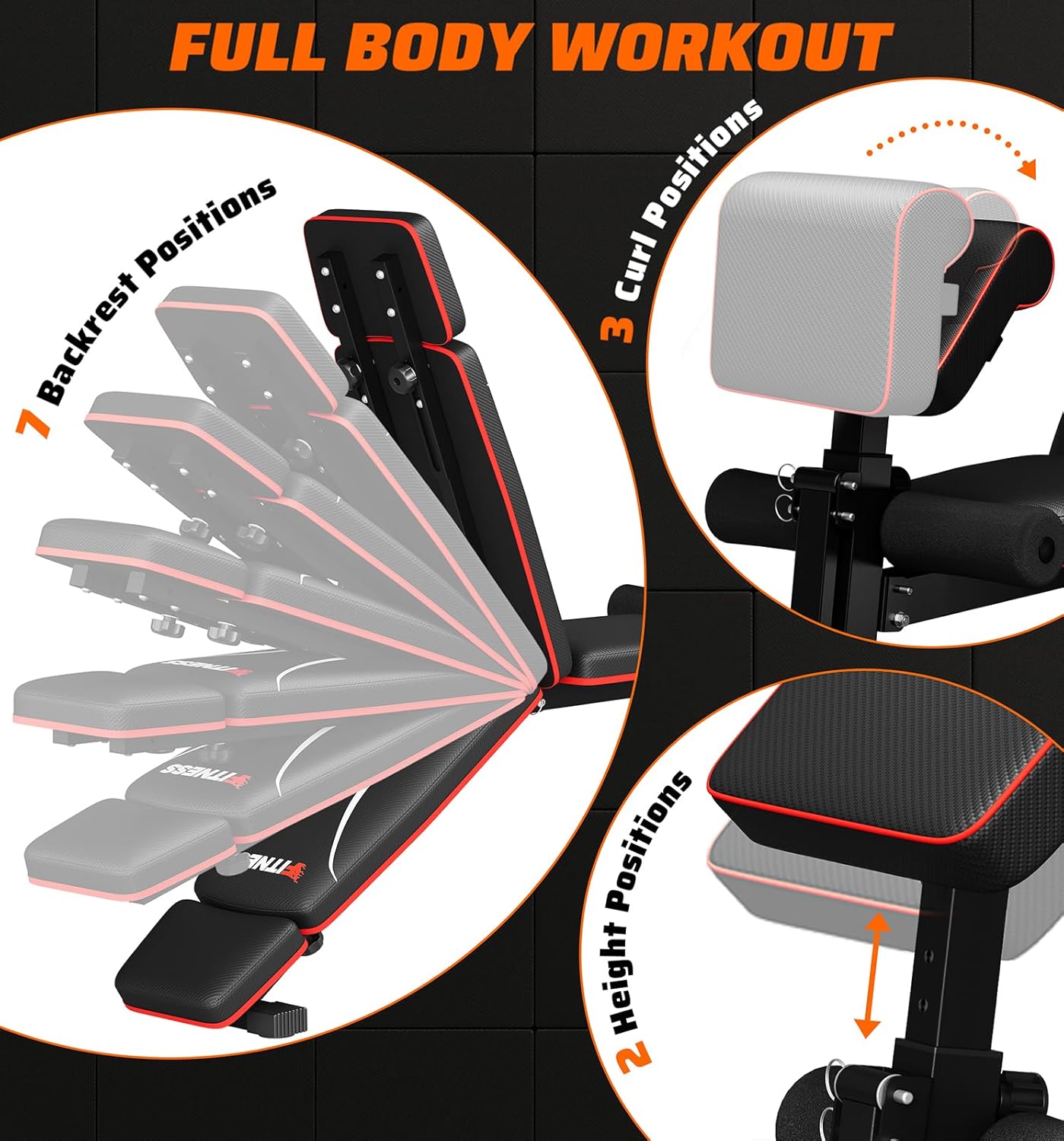 ม้านั่งยกน้ำหนักแบบพับได้สำหรั - Home Gym Weight Bench บทวิจารณ์และราคา